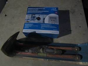 lot 216 image: electric hoit water install hose kit NIP, New washing machine out let box