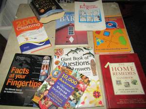 lot 220 image: Book lot includes various fixer upper books, IQ book, Worlds largest book of answers and questions and many more