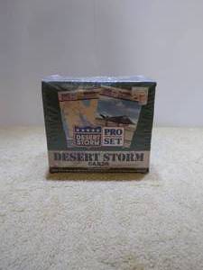 lot 14 image: Unopened Box of Desert Storm Trading Cards---Check these out