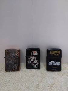lot 19 image: Selection of 3 Flip Top Lighters
