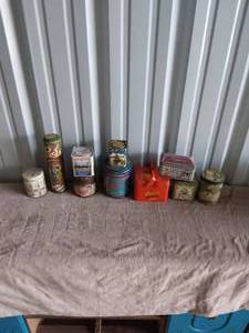 lot 63 image: Large Selection of Misc. Tins--See Pics