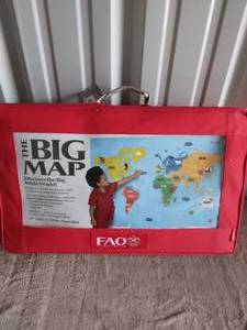 lot 66 image: FAO Schwarz The Big Map--Comes with huge floor map, places, and animals--Appears to be complete