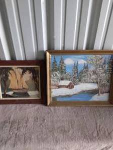 lot 75 image: Pair of Paintings with Artist Signature