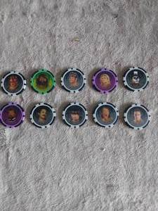 lot 78 image: Lot of 10 WWE Power Chipz--These are awesome--Check them out