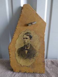 lot 88 image: Young Man and Bullet on Granite--Decor