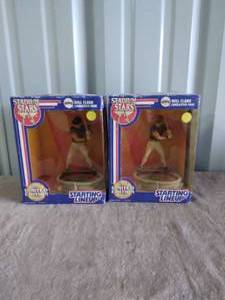 lot 92 image: Lot of 2 Will Clark Starting Lineup Stadium Stars Candlestick Park