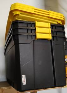 lot 30 image: (3) 50 GALLON STERILITE STORAGE CONTAINERS AS SHOWN. (SOLD 3 X THE MONEY)