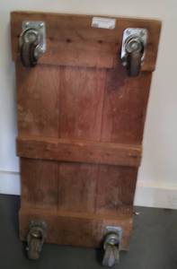 lot 45 image: WOODEN FLAT DOLLY AS SHOWN.