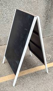 lot 47 image: A FRAME FREE STANDING AD SIGN AS SHOWN.