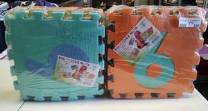 lot 100 image: (2) NEW, UNOPENED EVA PUZZLE MATS AS SHOWN. (SOLD 2 X THE MONEY)