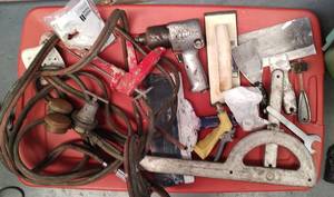 lot 109 image: ASSORTED TOOLS, GAUGES AND MORE AS SHOWN.