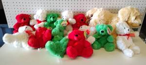 lot 136 image: LOT OF PLUSH ANIMALS AS SHOWN.