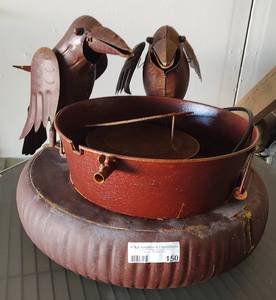 lot 150 image: METAL FOUNTAIN IN STYLE SHOWN.