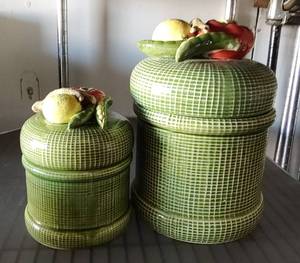 lot 151 image: CANISTERS IN STYLE SHOWN.