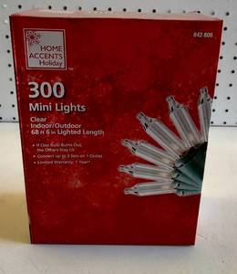 lot 159 image: (6) BOXES OF CHRISTMAS HOME ACCENTS 300 MINI LIGHTS AS SHOWN. (SOLD 6 X THE MONEY)