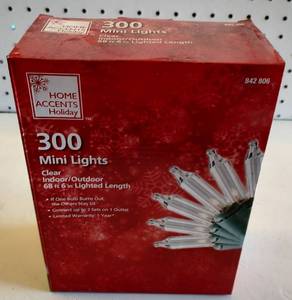 lot 160 image: (6) BOXES OF CHRISTMAS HOME ACCENTS 300 MINI LIGHTS AS SHOWN. (SOLD 6 X THE MONEY)