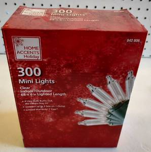 lot 162 image: (6) BOXES OF CHRISTMAS HOME ACCENTS 300 MINI LIGHTS AS SHOWN. (SOLD 6 X THE MONEY)