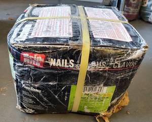 lot 175 image: GRIP RITE 2 12 EXTERIOR GALVANIZED NAILS AS SHOWN. 50 LBS BOX.