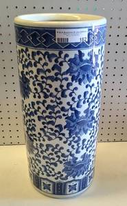 lot 182 image: LARGE CERAMIC VASE IN STYLEDESIGN SHOWN.