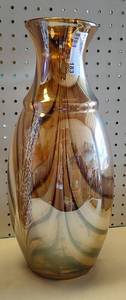 lot 183 image: MURANO-STYLE GLASS VASE AS SHOWN.