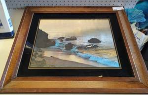 lot 194 image: FRAMED WALL ART IN DESIGN SHOWN.