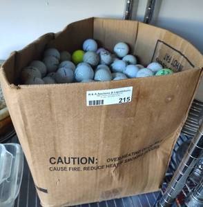 lot 215 image: LOT OF GOLF BALLS AS SHOWN. GENEROUS AMOUNT