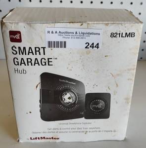 lot 244 image: SMART GARAGE HUB BY LIFT MASTER AS SHOWN.
