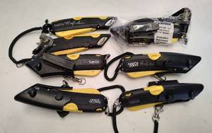 lot 301 image: LOT OF BOX CUTTERS AS SHOWN.