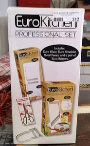 lot 312 image: EUROKITCHEN PROFESSIONAL SET IN BOX AS SHOWN.