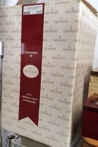 lot 317 image: GEVALIA COFFEE MAKER WITH BOX AS SHOWN.