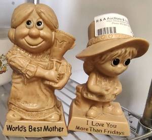lot 320 image: MOTHER FIGURINES AS SHOWN.