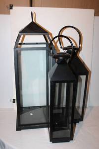 lot 62 image: (11) Lanterns (8) 24 tall, (2) 26 tall, (1) 29 tall