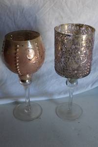 lot 170 image: 2 Boxes Long-stemmed candle holders - mostly 2 varieties in picture