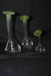 lot 308 image: Green Bud Vases