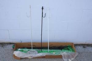 lot 321 image: 3-Ft. Wrought Iron Shepherds Hook Stands