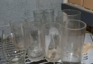lot 290 image: Misc. glass vases as shown approx. 10