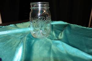 lot 333 image: Clear Mason Jars with (4) Dish Racks - each holds  up to 25 glasses