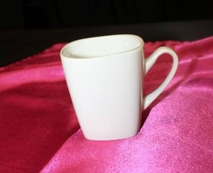 lot 335 image: White Coffee Mugs with (4) Dish Racks - each holds up to 25 glasses
