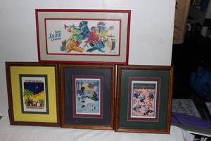 lot 70 image: Vintage Artwork from Past Jazz festivals in New Orleans