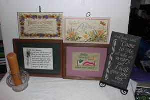lot 78 image: Inspirational Wall Decor