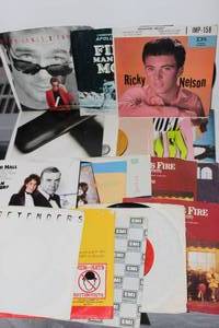 lot 87 image: Selection of 45 records with only sleeves, no covers