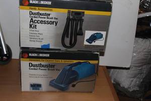 lot 191 image: Black and Decker Dust buster in Blue and Acessories