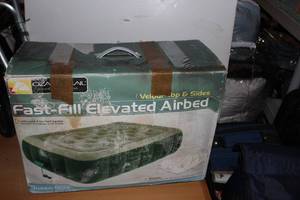 lot 207 image: 2 Air Mattresses, Condion and Sizes unkown, Air Pump included and patches
