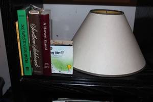 lot 237 image: Pasta Cookbook and other Printed Cooking Aides, Lamp Shade and light Bulbs