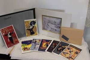 lot 257 image: Museum Issued High Quality Print of Claude Monets View of Argenteuil, Snow and Several Postcards From New Orleans Jazz Festivals
