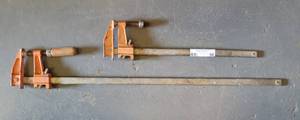 lot 98 image: WOOD WORKING CLAMPS AS SHOWN.