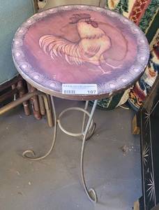 lot 107 image: ACCENT TABLE IN STYLECOLOR SHOWN.
