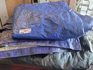 lot 119 image: LOT OF TARPS AS SHOWN.