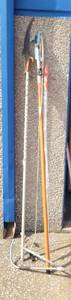 lot 130 image: FISKARS TELESCOPING TREE PRUNERS AS SHOWN.