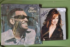lot 138 image: VINYL RECORD AND SIGNED PICTURE AS SHOWN.